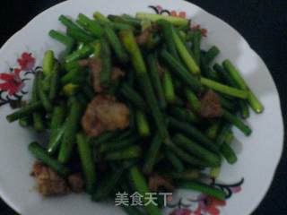 蒜苔炒肉的做法步骤：9
