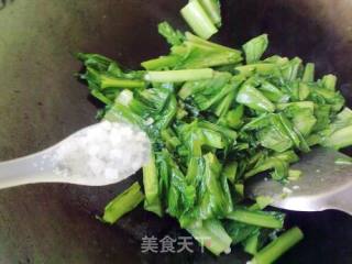 清炒苦麦菜的做法步骤：5