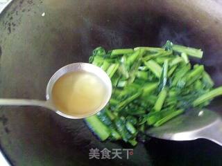 清炒苦麦菜的做法步骤：6