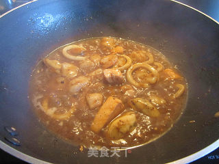 杂锦海鲜西兰花的做法步骤：6