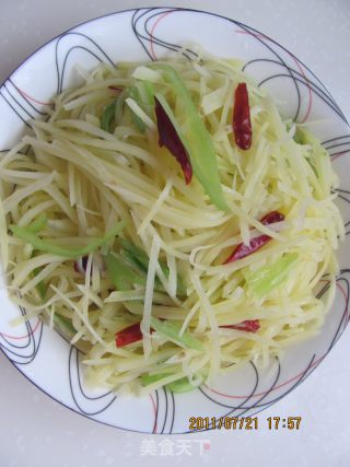 酸辣土豆丝的做法步骤：8