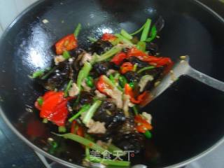 【湘菜】木耳炒肉的做法步骤：8