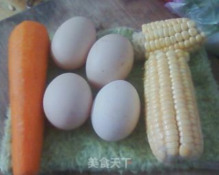 爱心蛋白玉米的做法步骤：1