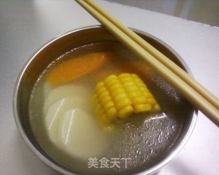 胡萝卜山药玉米汤的做法步骤：6