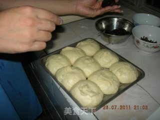 可可菠萝面包及面包圈的做法步骤：8