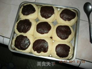 可可菠萝面包及面包圈的做法步骤：9