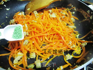胡萝卜丝炒肉的做法步骤：9