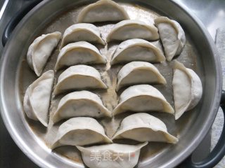 韭菜猪肉煎饺的做法步骤：10
