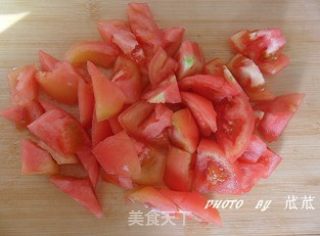 番茄金针菇烩肉丝的做法步骤：5