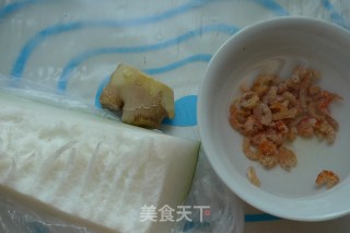 虾仁粉皮冬瓜汤的做法步骤：1
