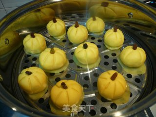 南瓜豆沙包的做法步骤：8