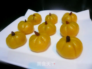 南瓜豆沙包的做法步骤：9