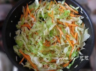 美味家常炒饼 （荤素搭配）的做法步骤：8