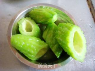 【湘菜】--煎焖苦瓜的做法步骤：5