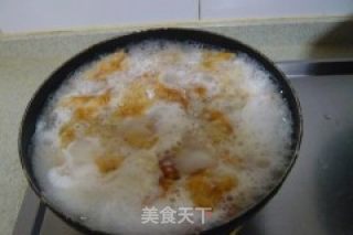 大饼煮鸡蛋的做法步骤：6