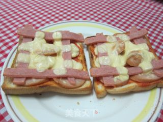 [吐司pizza]的做法步骤：7