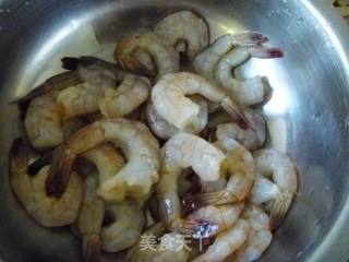 【粤菜】翡翠虾球的做法步骤：3