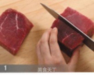 韩国酱牛肉丝的做法步骤：1