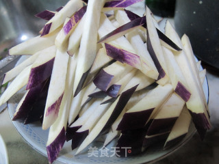 辣汁茄丝的做法步骤：4