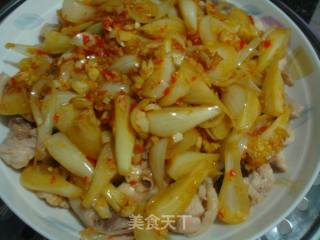 【湘菜】酸荞头蒸鸡块的做法步骤：7
