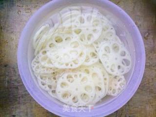 葱香莲藕片的做法步骤：3