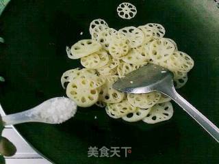 葱香莲藕片的做法步骤：5