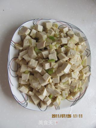 小葱拌豆腐的做法步骤：4