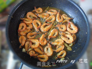 绿茶鲜虾 （茶香扑鼻）的做法步骤：9