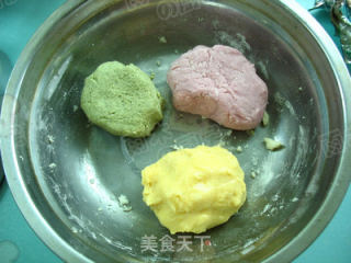 【多彩豆腐糯米团子】的做法步骤：5