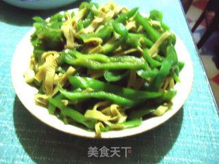 尖椒豆皮的做法步骤：5