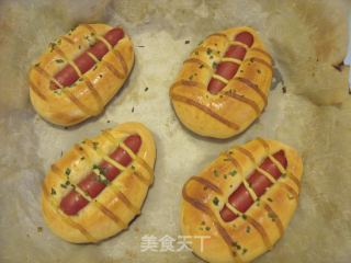 香葱肠仔包的做法步骤：13
