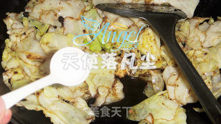 豆豉手撕包菜的做法步骤：5