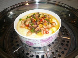 五彩蛋羹豆腐的做法步骤：6