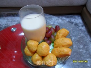 粗粮早餐－－鲜榨玉米汁&红薯刀切的做法步骤：9