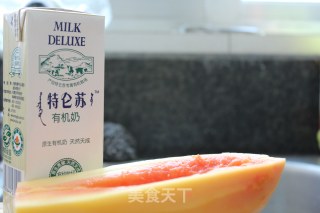 木瓜牛奶糖水的做法步骤：1