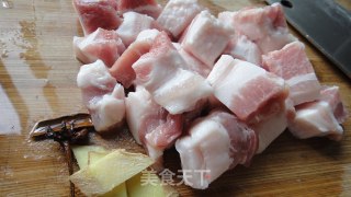 [徽菜]皖山特色---山粉圆子烧肉的做法步骤：6