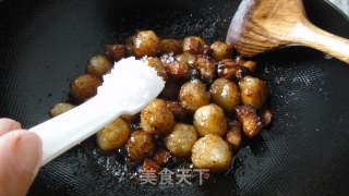 [徽菜]皖山特色---山粉圆子烧肉的做法步骤：12