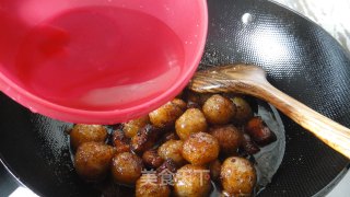 [徽菜]皖山特色---山粉圆子烧肉的做法步骤：14