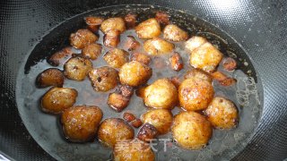 [徽菜]皖山特色---山粉圆子烧肉的做法步骤：15