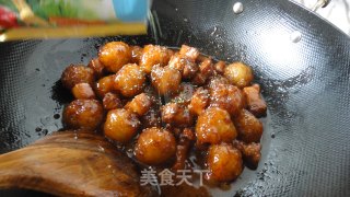 [徽菜]皖山特色---山粉圆子烧肉的做法步骤：16