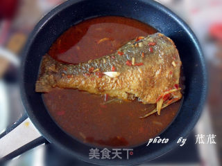 【徽菜】红烧鱼尾 （家常菜）的做法步骤：7