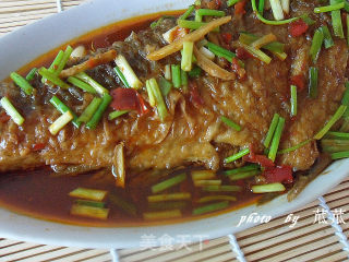 【徽菜】红烧鱼尾 （家常菜）的做法步骤：9