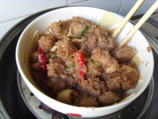 【徽菜】——————香渣肉的做法步骤：10