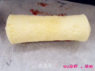 超级美味的果酱蛋糕卷的做法步骤：8