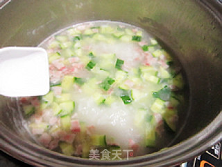黄瓜培根粥的做法步骤：6