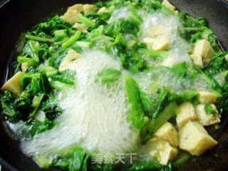 小白菜烩冻豆腐的做法步骤：5