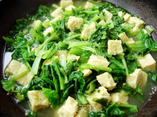 小白菜烩冻豆腐的做法步骤：6