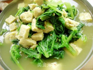 小白菜烩冻豆腐的做法步骤：7