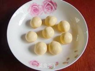 给孩子一道喜欢的色彩—胡萝卜豆沙汤圆的做法步骤：7