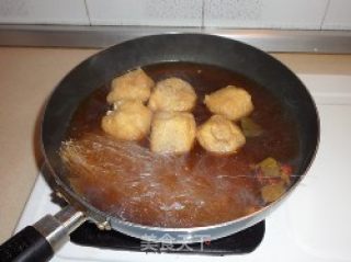 油豆腐嵌肉煮粉丝的做法步骤：8